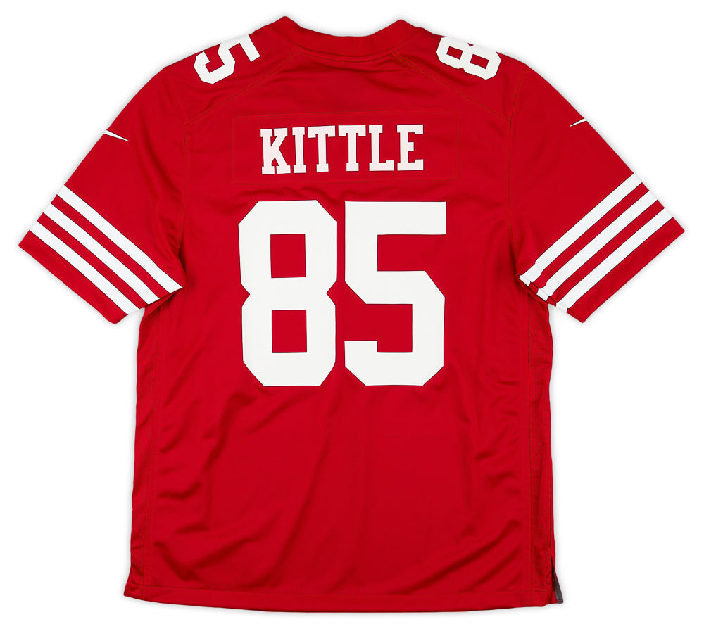 2022-23 SAN FRANCISCO 49ERS KITTLE #85 NIKE GAME JERSEY (HOME) XL - W/TAGS
