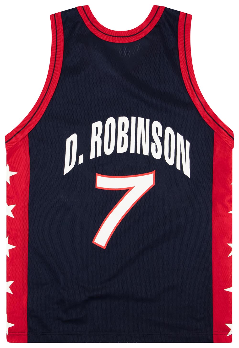 1996-99 USA D. ROBINSON #7 CHAMPION JERSEY (AWAY) M