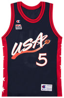 1996-99 USA HILL #5 CHAMPION JERSEY (AWAY) L