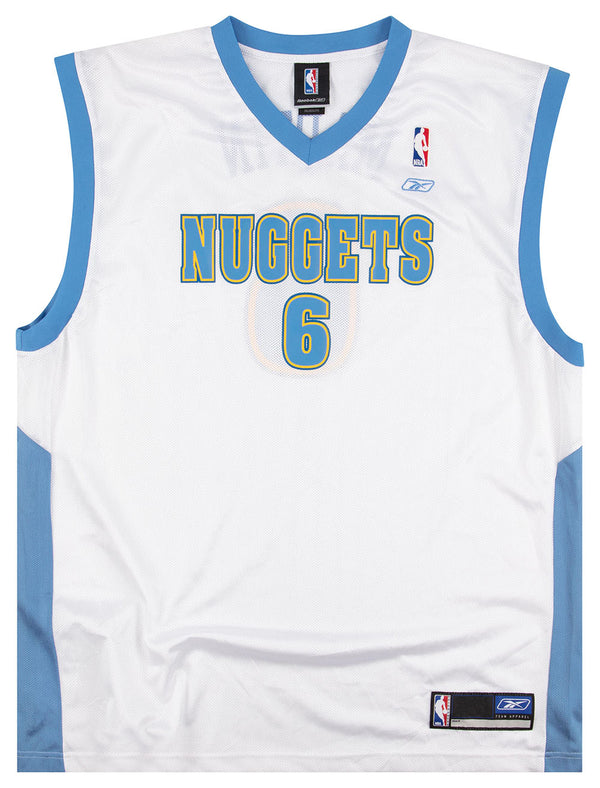 2006-10 DENVER NUGGETS ANTHONY #15 ADIDAS SWINGMAN JERSEY (AWAY) Y -  Classic American Sports