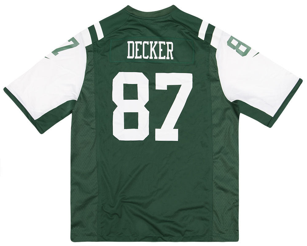 2014-16 NEW YORK JETS DECKER #87 NIKE GAME JERSEY (HOME) Y