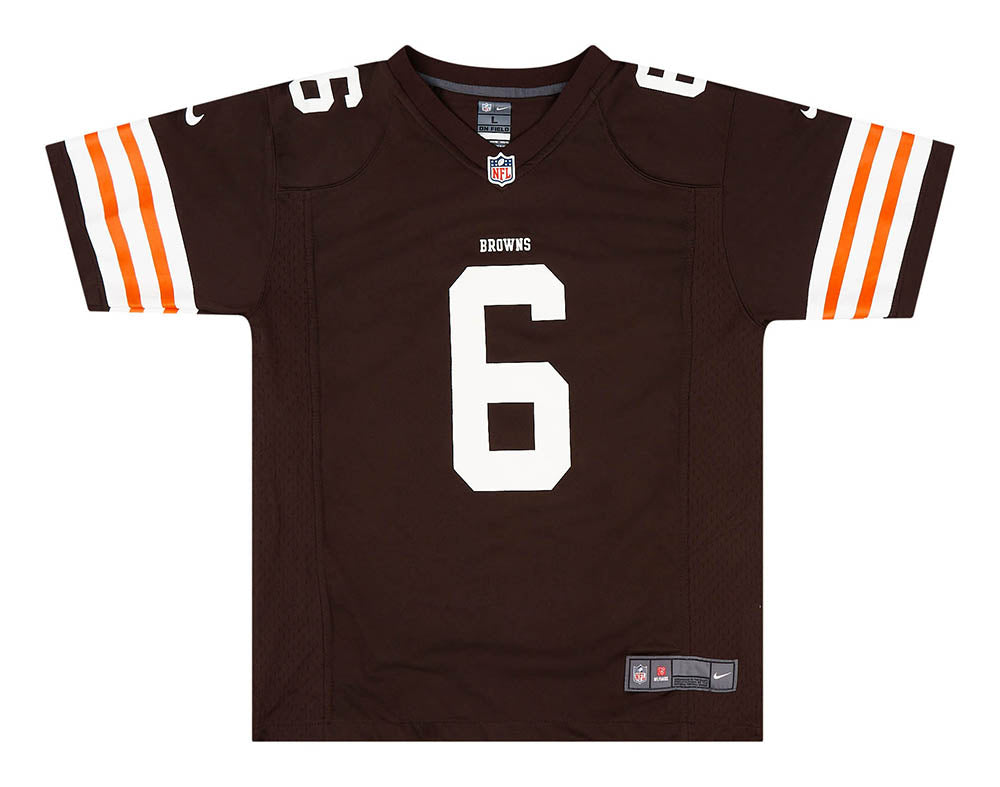 2014 CLEVELAND BROWNS MAYFIELD #6 NIKE GAME JERSEY (HOME) Y