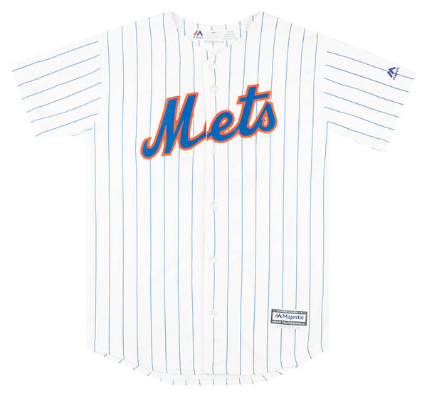 Vintage 1990s Majestic NY Mets Baseball Jersey S/M Orange Blue