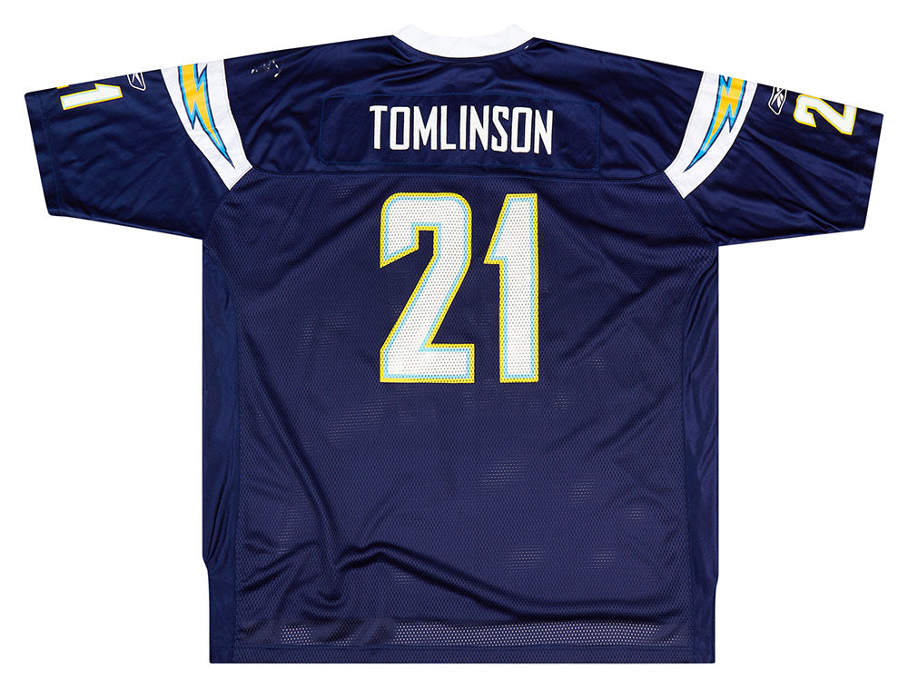 2007 SAN DIEGO CHARGERS TOMLINSON #21 REEBOK ON FIELD JERSEY (HOME) 3XL