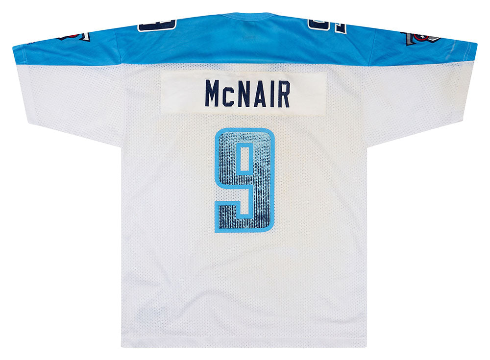 1999-00 TENNESSEE TITANS McNAIR #9 CHAMPION JERSEY (AWAY) L