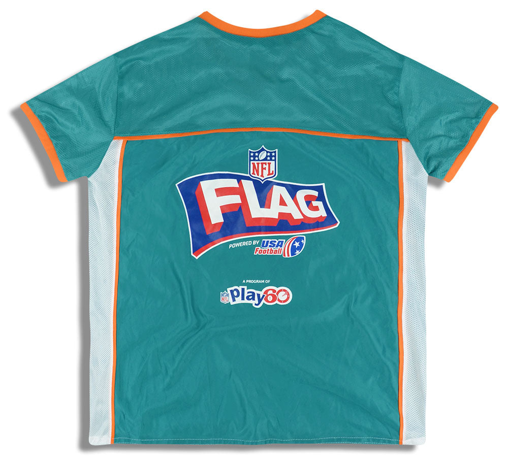2010's MIAMI DOLPHINS NFL FLAG FOOTBALL REVERSIBLE JERSEY M