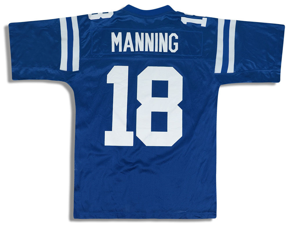 2008-11 INDIANAPOLIS COLTS MANNING #18 REEBOK ON FIELD JERSEY (HOME) Y