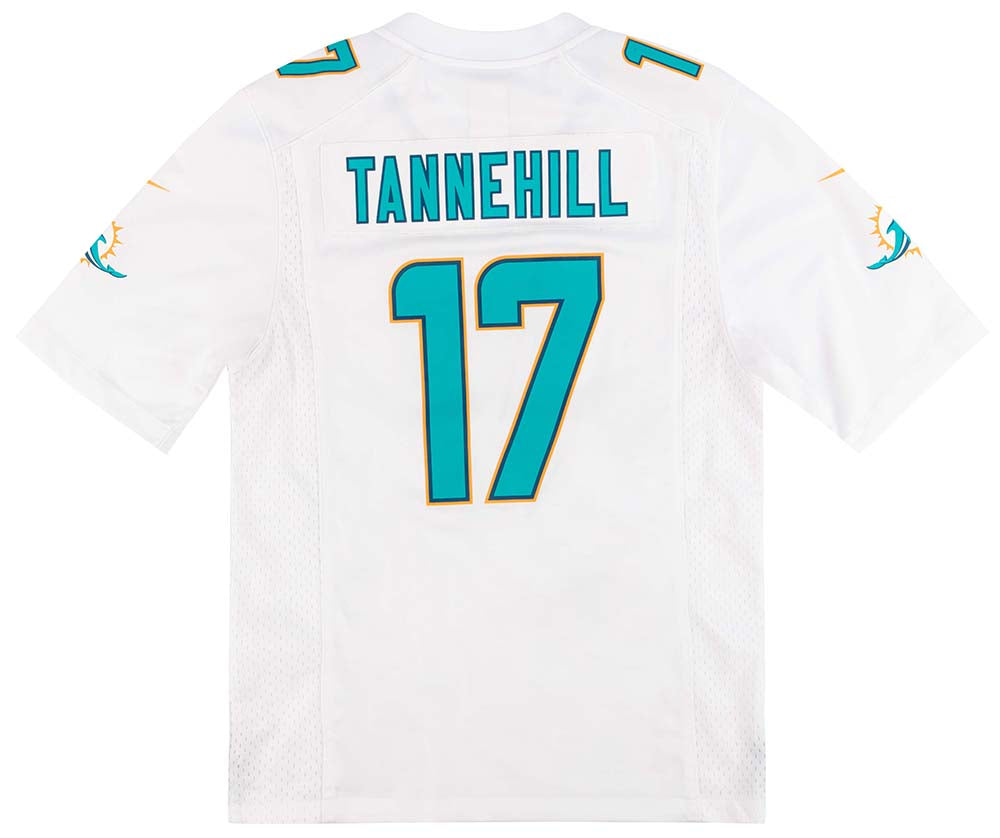 2013-16 MIAMI DOLPHINS TANNEHILL #17 NIKE GAME JERSEY (AWAY) L