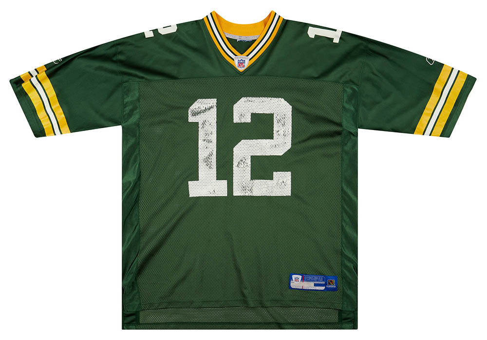 2005-06 GREEN BAY PACKERS RODGERS #12 REEBOK ON FIELD JERSEY (HOME) XL