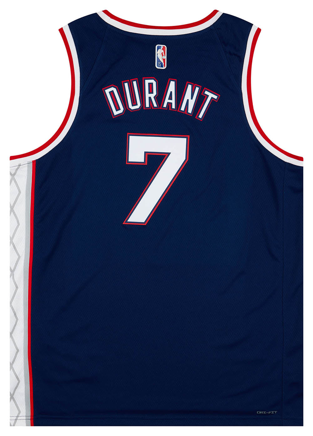 Brooklyn Nets #7 Kevin Durant Retro Blue Jersey