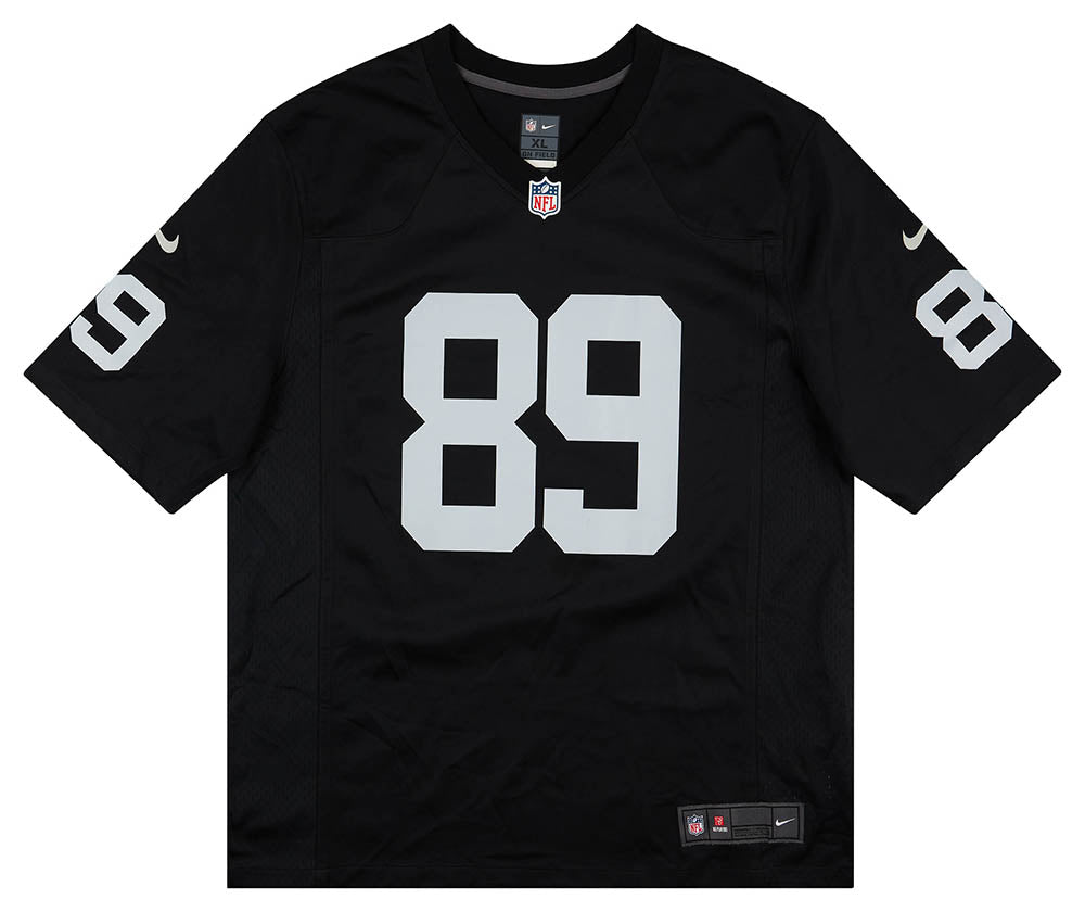 2015-18 OAKLAND RAIDERS COOPER #89 NIKE GAME JERSEY (HOME) XL