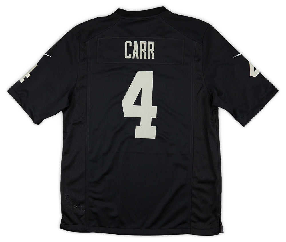 2020-22 LAS VEGAS RAIDERS CARR #4 NIKE GAME JERSEY (HOME) L - W/TAGS