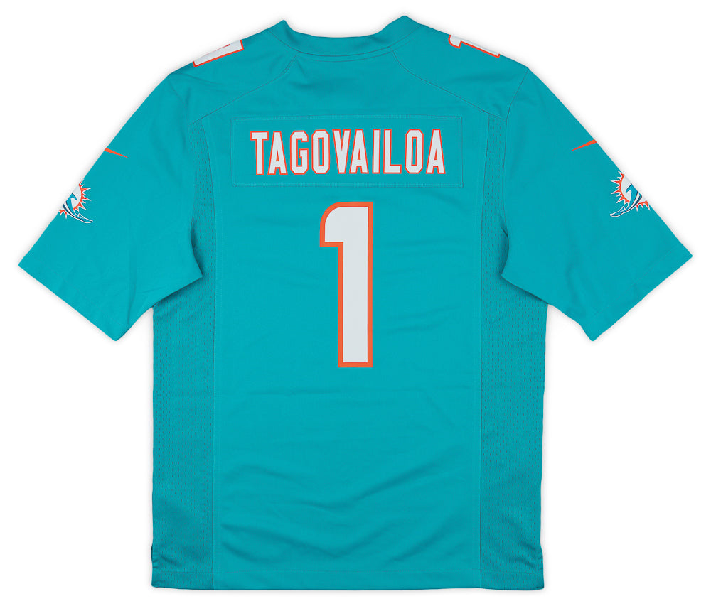 2020-23 MIAMI DOLPHINS TAGOVAILOA #1 NIKE GAME JERSEY (HOME) M - W/TAGS