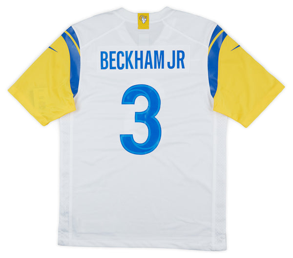 2021 LA RAMS BECKHAM JR #3 NIKE GAME JERSEY (AWAY) M - W/TAGS - Classic  American Sports