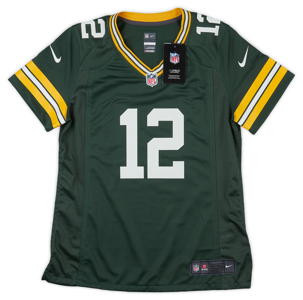 2012-22 GREEN BAY PACKERS RODGERS #12 NIKE GAME JERSEY (HOME) WOMENS (M) - W/TAGS