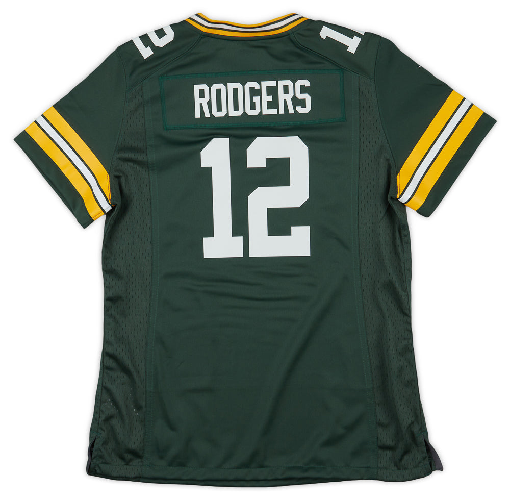 2012-22 GREEN BAY PACKERS RODGERS #12 NIKE GAME JERSEY (HOME) WOMENS (M) - W/TAGS
