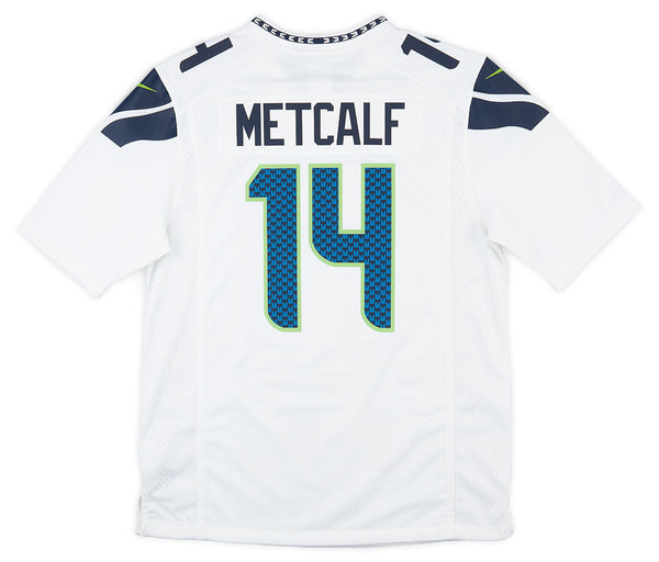 2019-23 SEATTLE SEAHAWKS METCALF #14 NIKE GAME JERSEY (AWAY) XL - W/TA -  Classic American Sports