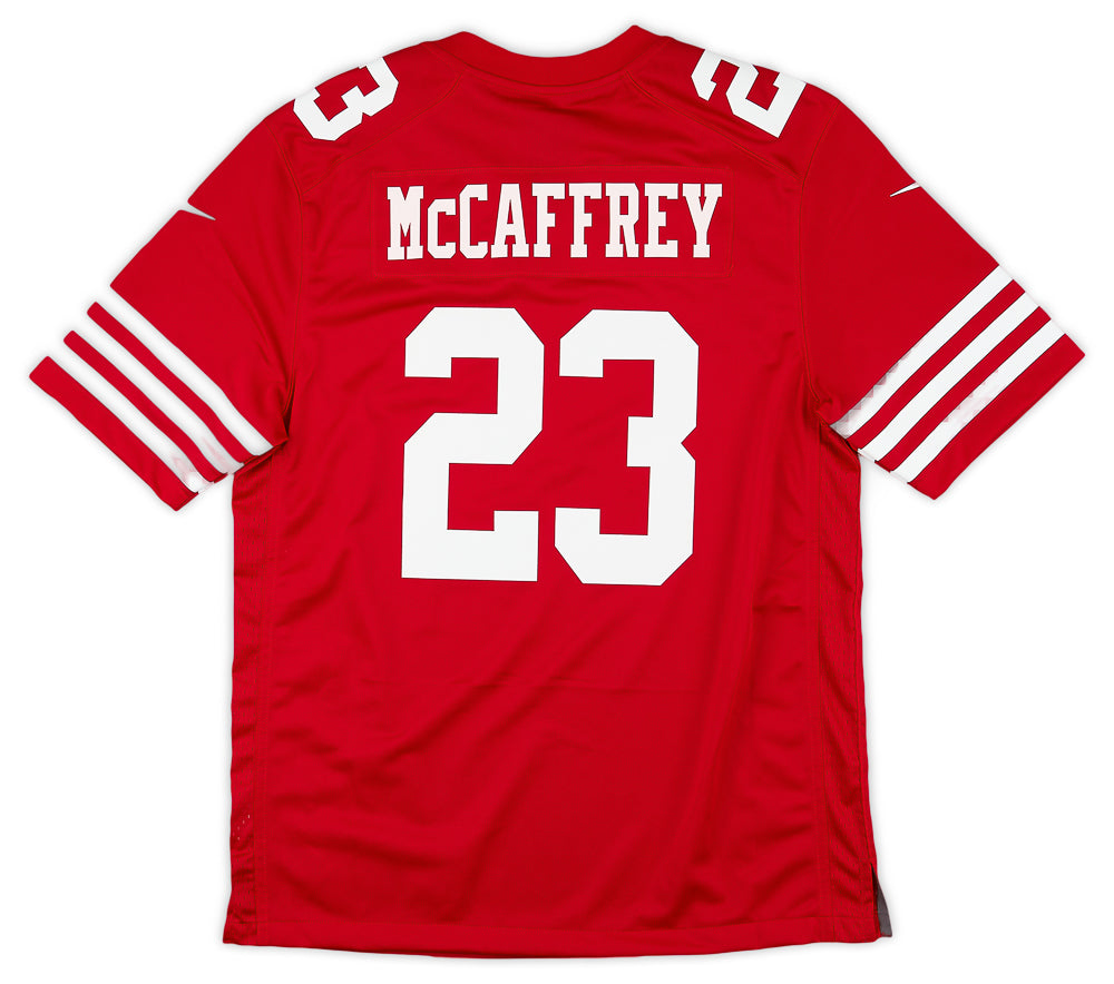 Christian McCaffrey 23 San Francisco 49ers Game Player Jersey - White -  Bluefink
