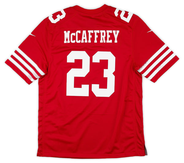 Christian McCaffrey #23 San Francisco 49ers Vapor Black Stitched Jersey,.  S- 3XL