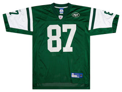 2005-06 NEW YORK JETS COLES #87 REEBOK ON FIELD JERSEY (AWAY) Y