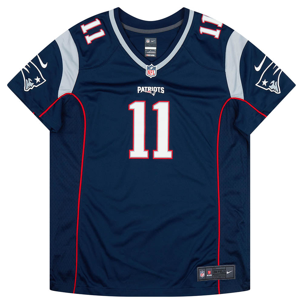 2012-18 NEW ENGLAND PATRIOTS EDELMAN #11 NIKE GAME JERSEY (HOME) WOMENS (XL)