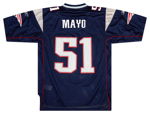 2008-11 NEW ENGLAND PATRIOTS MAYO #51 REEBOK PREMIER JERSEY (HOME) 3XL