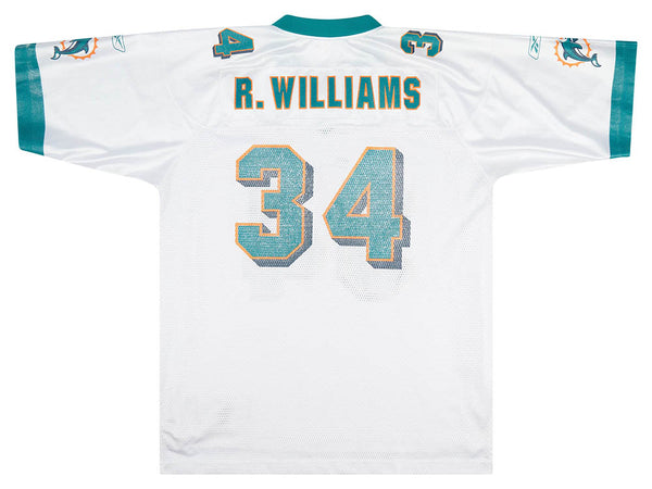 2002-04 MIAMI DOLPHINS McMICHAEL #81 REEBOK ON FIELD JERSEY (AWAY) L -  Classic American Sports