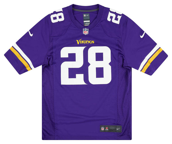 2013-16 MINNESOTA VIKINGS PETERSON #28 NIKE GAME JERSEY (HOME) Y - Classic  American Sports