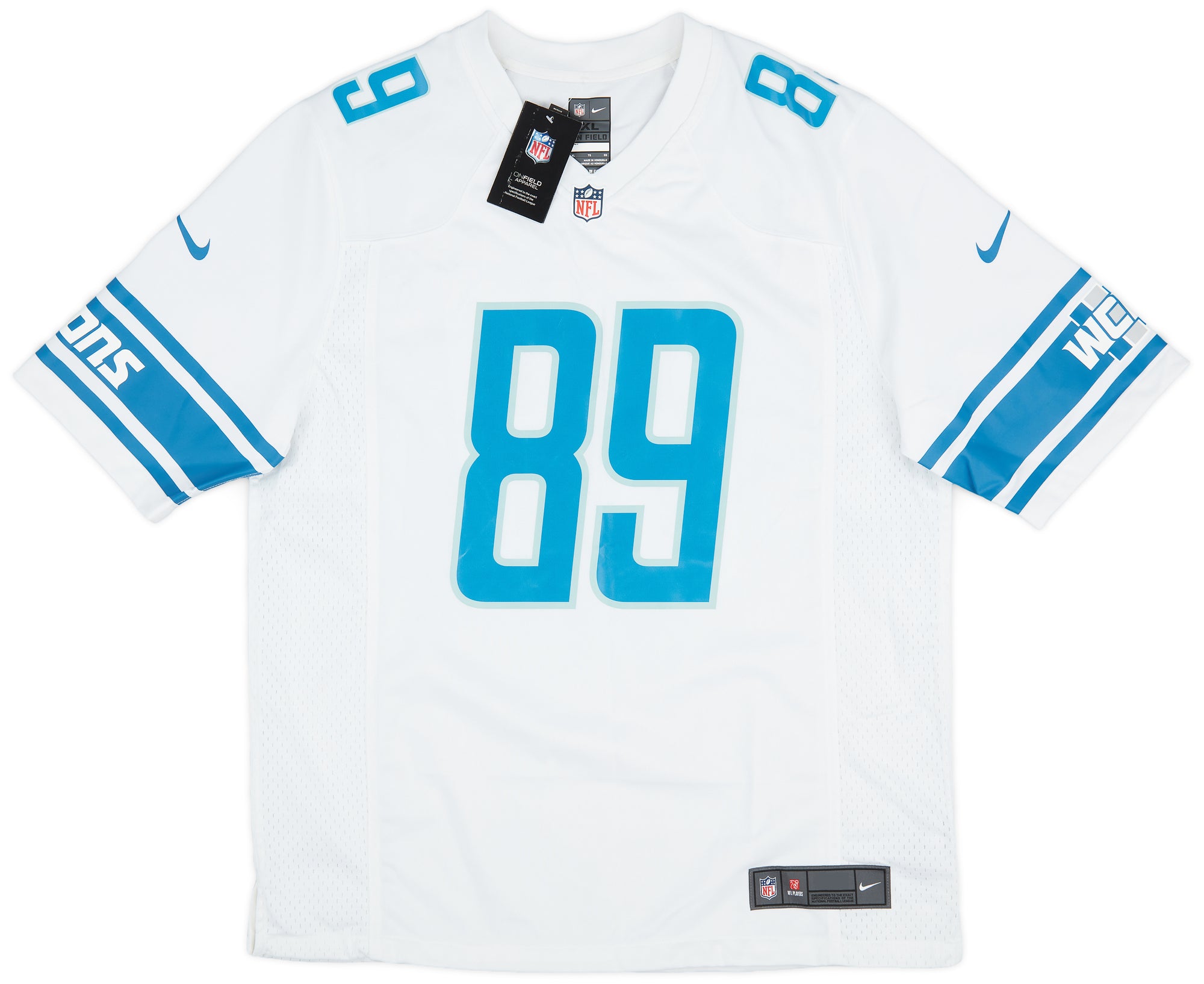 2021-23 DETROIT LIONS CAMPBELL #89 NIKE GAME JERSEY (AWAY) XL - W/TAGS