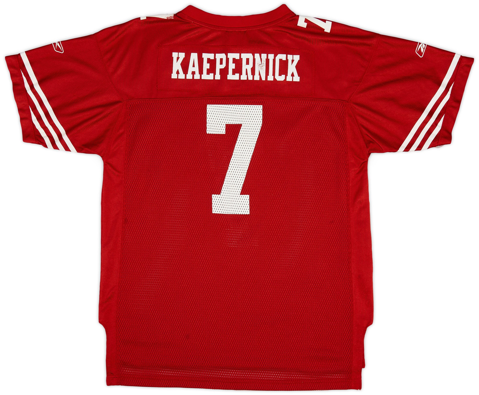 2011 SAN FRANCISCO 49ERS KAEPERNICK #7 REEBOK ON FIELD JERSEY (HOME) Y