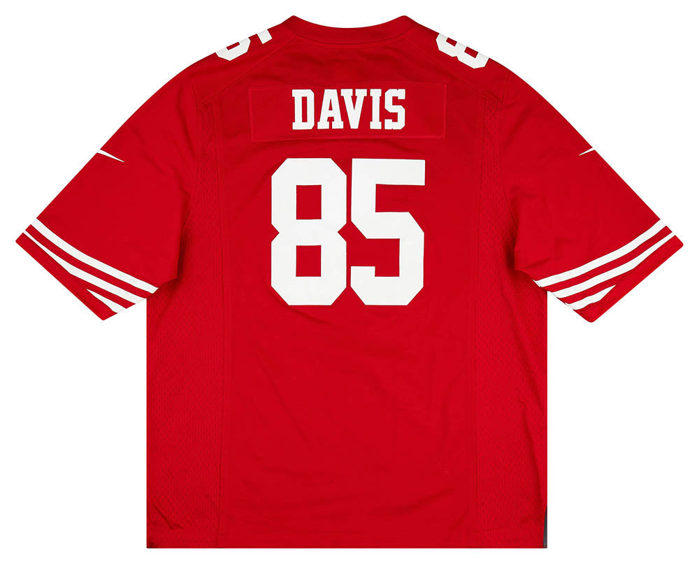 2012-15 SAN FRANCISCO 49ERS DAVIS #85 NIKE GAME JERSEY (HOME) XL
