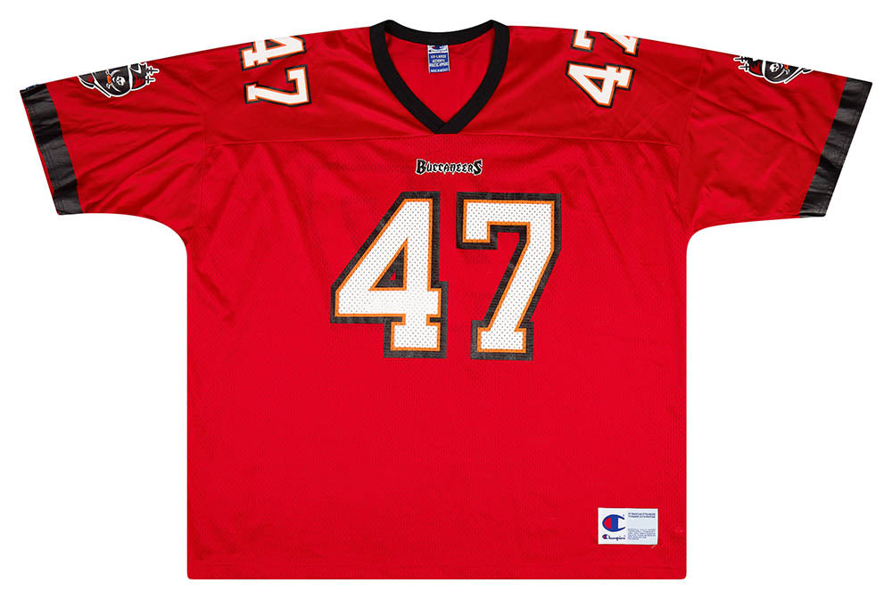 1997-00 TAMPA BAY BUCCANEERS LYNCH #47 CHAMPION JERSEY (HOME) XXL