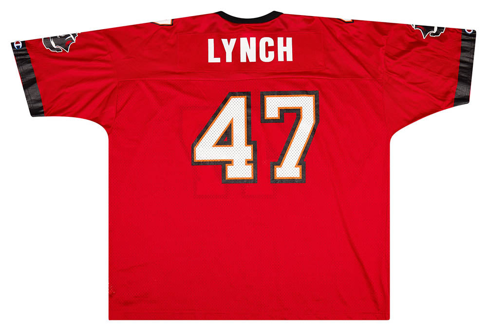 1997-00 TAMPA BAY BUCCANEERS LYNCH #47 CHAMPION JERSEY (HOME) XXL - Classic  American Sports