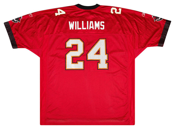 2005-06 TAMPA BAY BUCCANEERS WILLIAMS #24 REEBOK PREMIER JERSEY (HOME) L