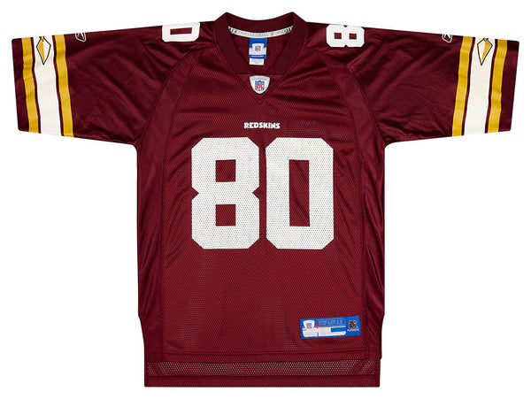 2004 WASHINGTON REDSKINS COLES #80 REEBOK ON FIELD JERSEY (HOME) L