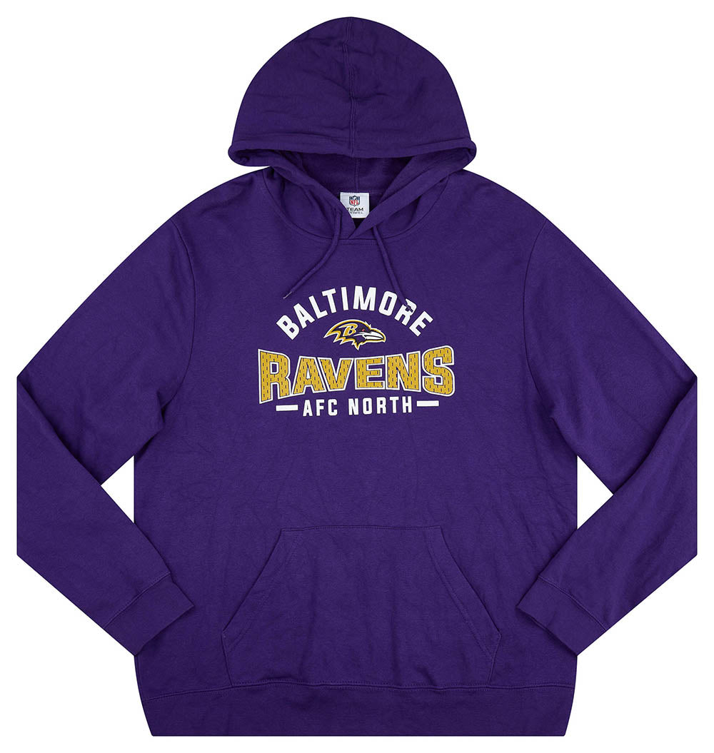 2010's BALTIMORE RAVENS NFL HOODED SWEAT TOP XL