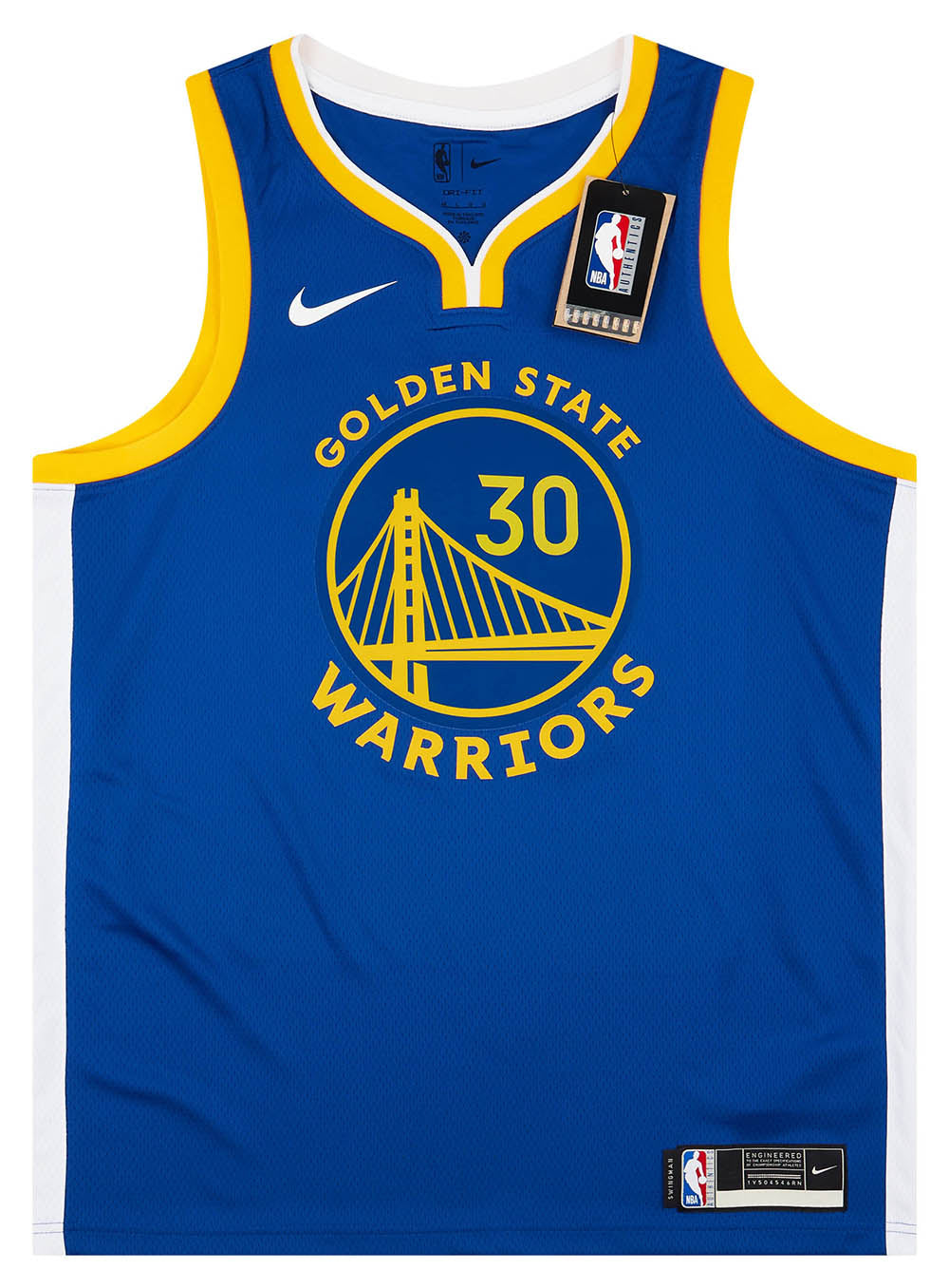 Golden State Warriors Stephen Curry #30 Blue Adidas NBA Swingman Jersey 2XL