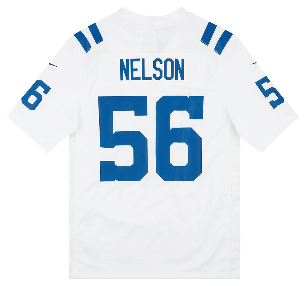 2018-22 INDIANAPOLIS COLTS NELSON #56 NIKE GAME JERSEY (AWAY) S - W/TAGS