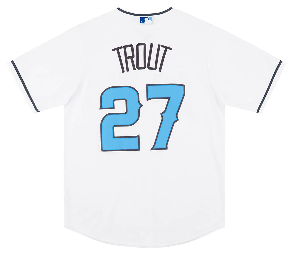 TROUT Los Angeles Angels Boys Majestic MLB Baseball jersey Home White