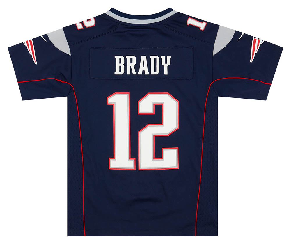 2017 NEW ENGLAND PATRIOTS BRADY #12 NIKE GAME JERSEY (HOME) Y - Classic  American Sports