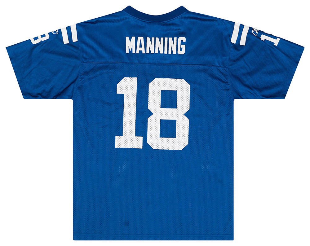 2008-11 INDIANAPOLIS COLTS MANNING #18 REEBOK REPLICA JERSEY (HOME) Y