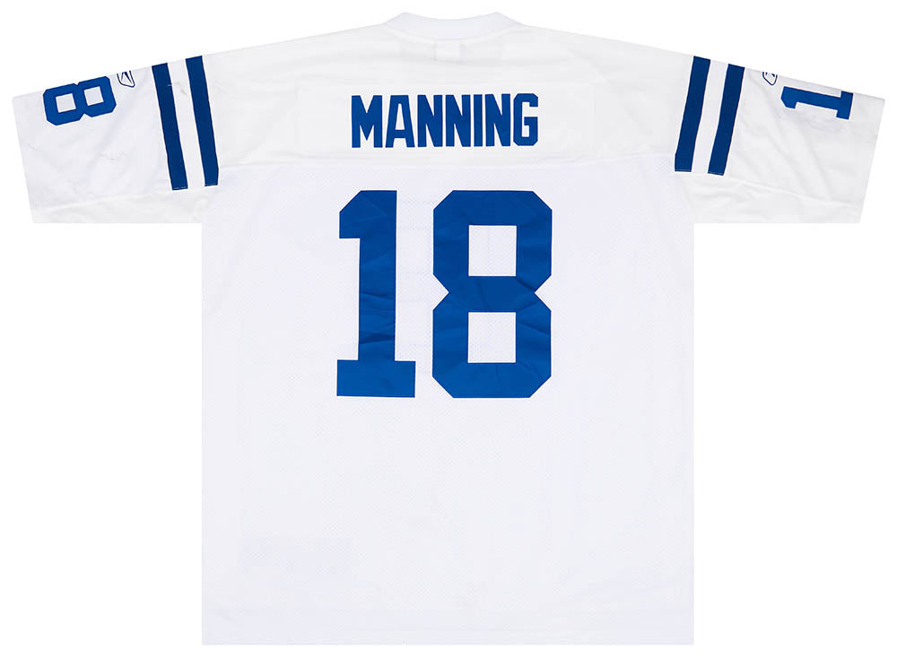 2008-11 INDIANAPOLIS COLTS MANNING #18 REEBOK PREMIER JERSEY (AWAY) XXL