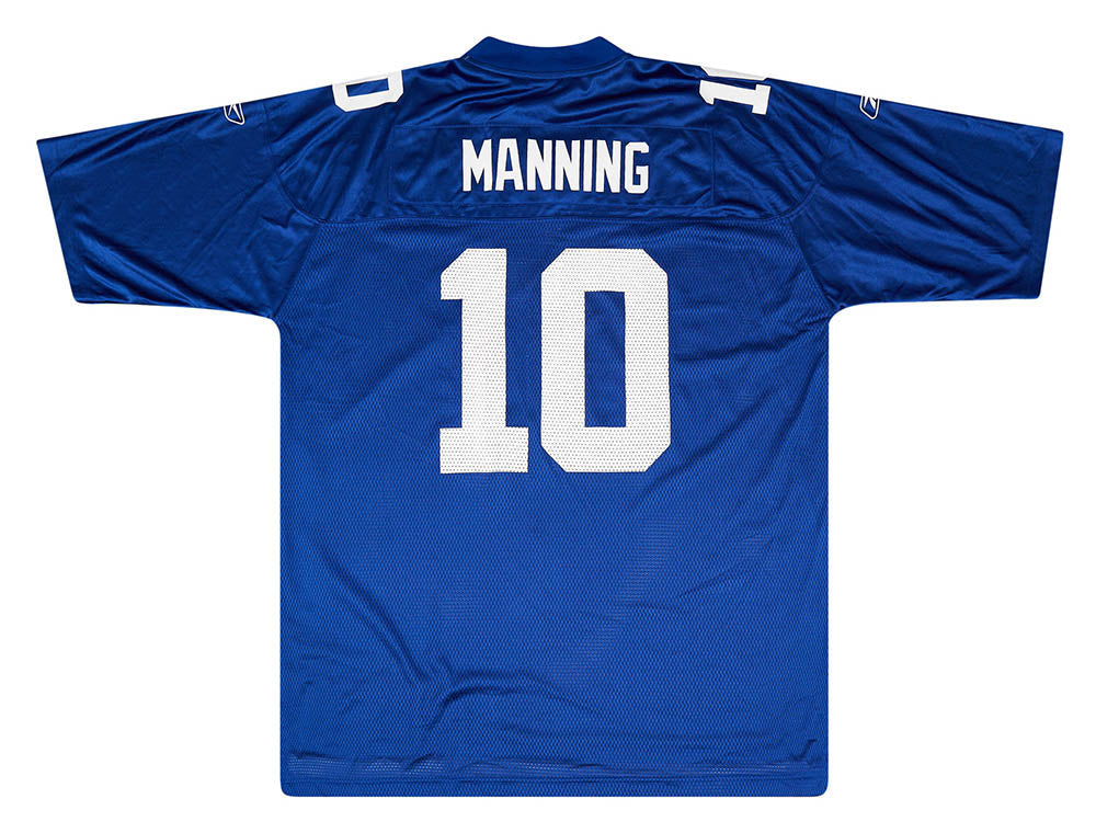 2005-06 NEW YORK GIANTS MANNING #10 REEBOK ON FIELD JERSEY (HOME