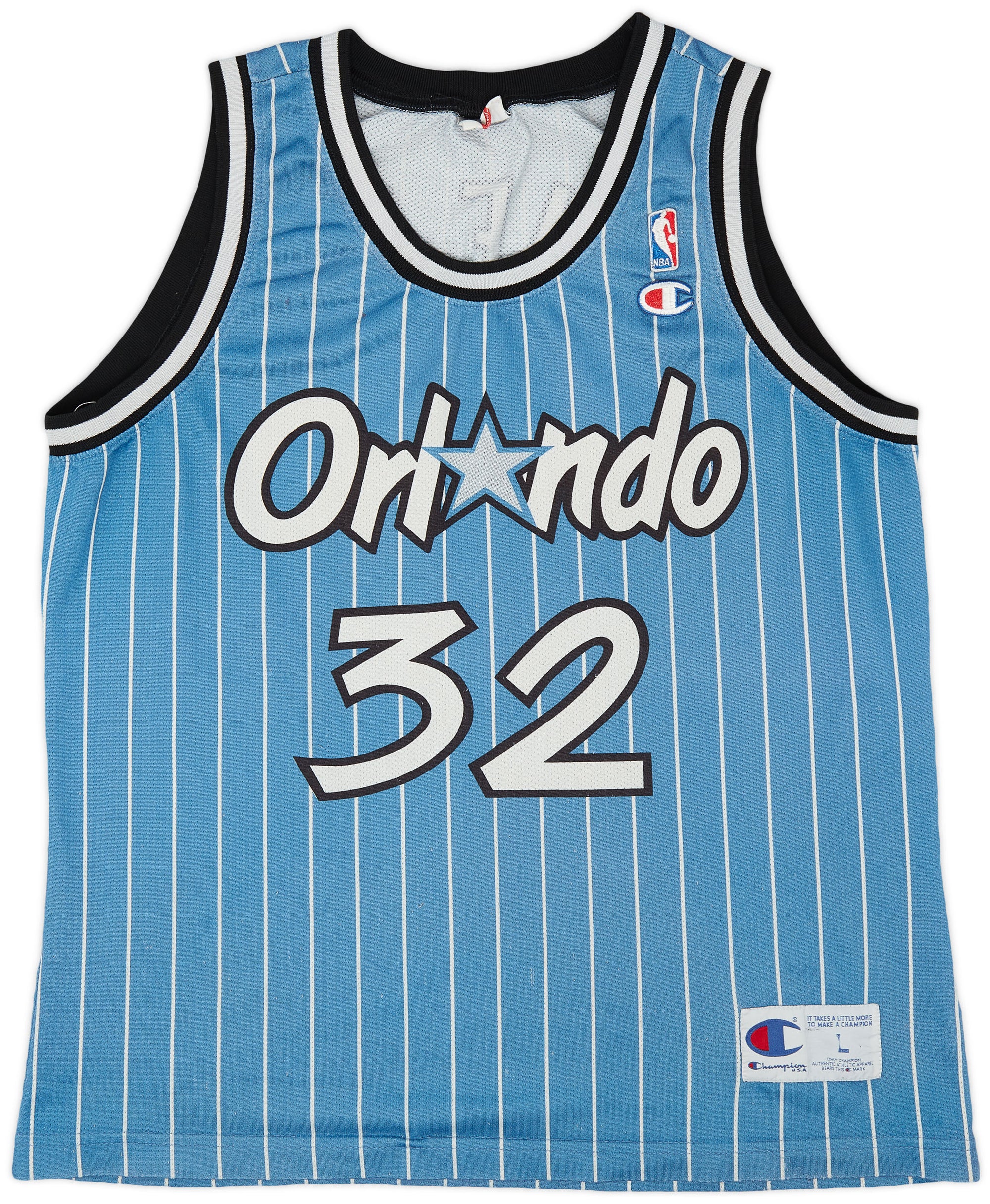 1994-96 ORLANDO MAGIC O’NEAL #32 CHAMPION JERSEY (AWAY) L