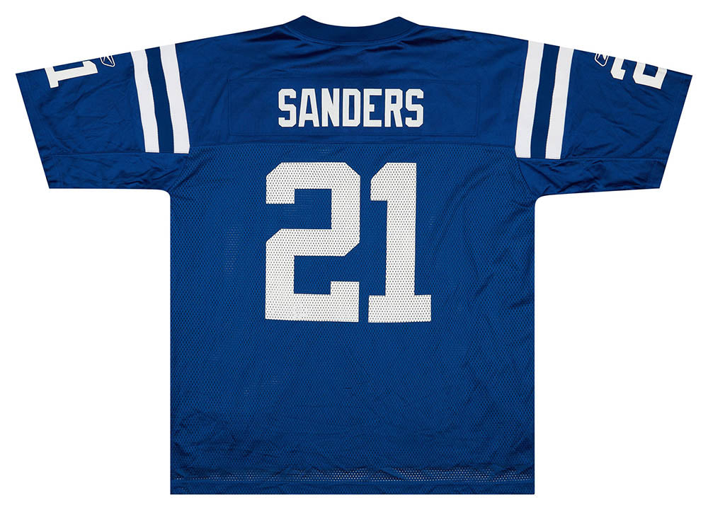 2007 INDIANAPOLIS COLTS SANDERS #21 REEBOK ON FIELD JERSEY (HOME) L