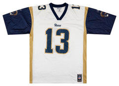 2001 ST. LOUIS RAMS WARNER #13 REEBOK JERSEY (AWAY) XL - Classic