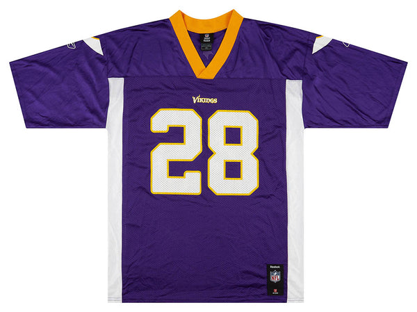 2008-11 MINNESOTA VIKINGS PETERSON #28 REEBOK ON FIELD JERSEY