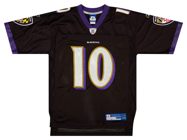 2007 BALTIMORE RAVENS SMITH #10 REEBOK ON FIELD JERSEY (HOME) XL