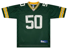 Reebok NFL Team Apparel Green Bay Packers #50 AJ Hawk Jersey