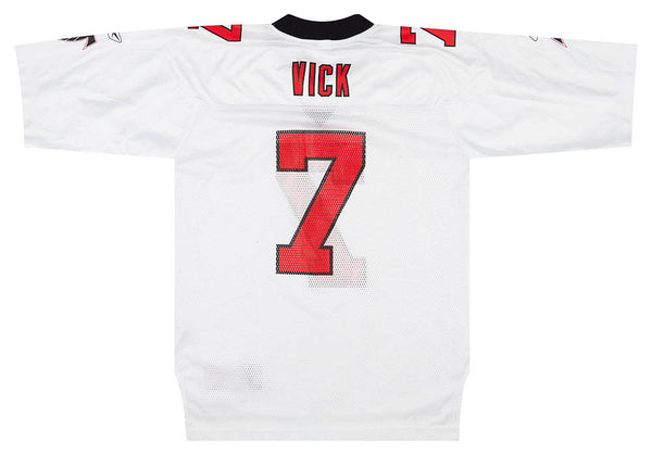 2005-06 ATLANTA FALCONS VICK #7 REEBOK ON FIELD JERSEY (AWAY) S